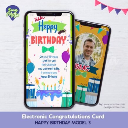 Electronic Congratulations Card Happy Birthday 3